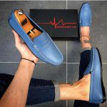 chaussures bleues