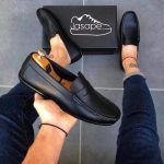 chaussure mocassin noir tendance