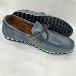 chaussure bleue homme